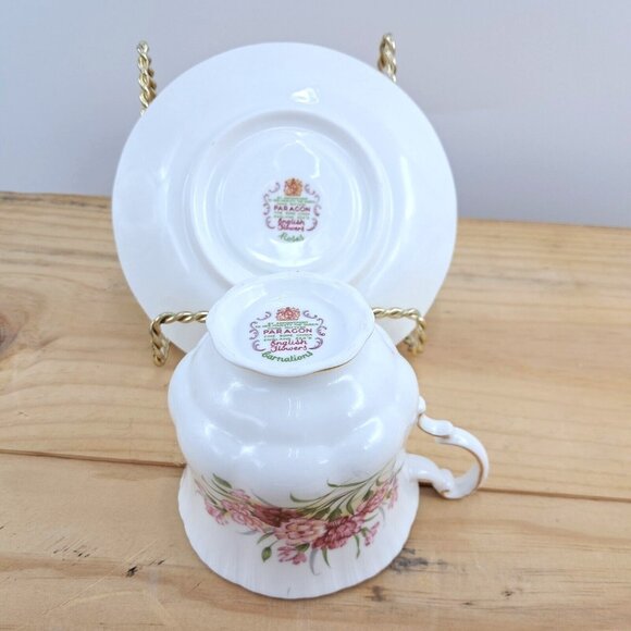 Paragon English Flowers Series-Victoriana Rose- Bone China Tea Cup and Saucer - Picture 4 of 7